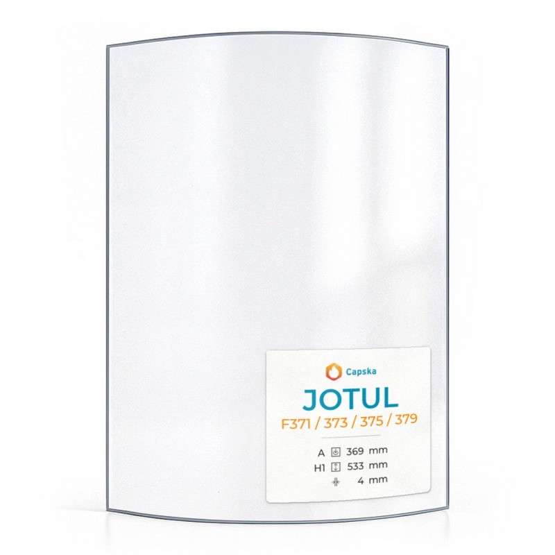 Vitre Jotul F371 / 373 / 375 / 379 - Verre Courbe pour poêle à bois