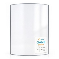Vitre Ganz TWIST - Verre Courbe pour poêle à bois