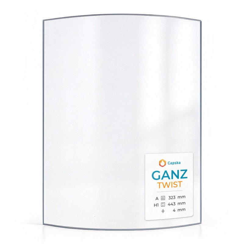 Vitre Ganz TWIST - Verre Courbe pour poêle à bois