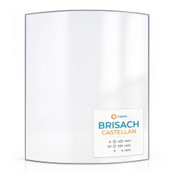 Vitre Brisach CASTELLAN - Verre Courbe pour poêle à bois