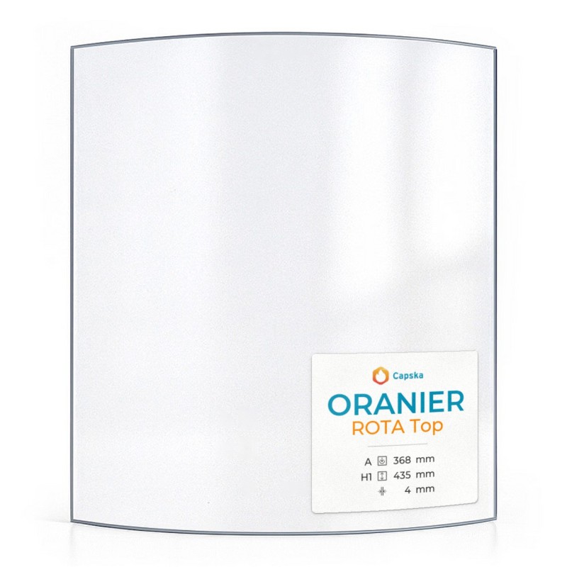 Vitre Oranier ROTA TOP - Verre Courbe pour poêle à bois