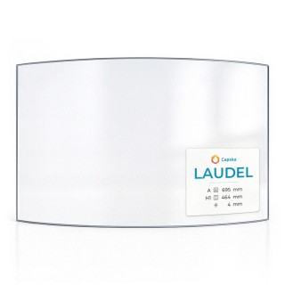 Vitre Laudel 6285 44 - Verre Courbe pour poêle à bois