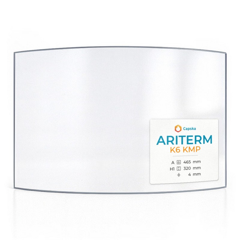 Vitre Ariterm K6 KMP - Verre Courbe pour poêle à bois