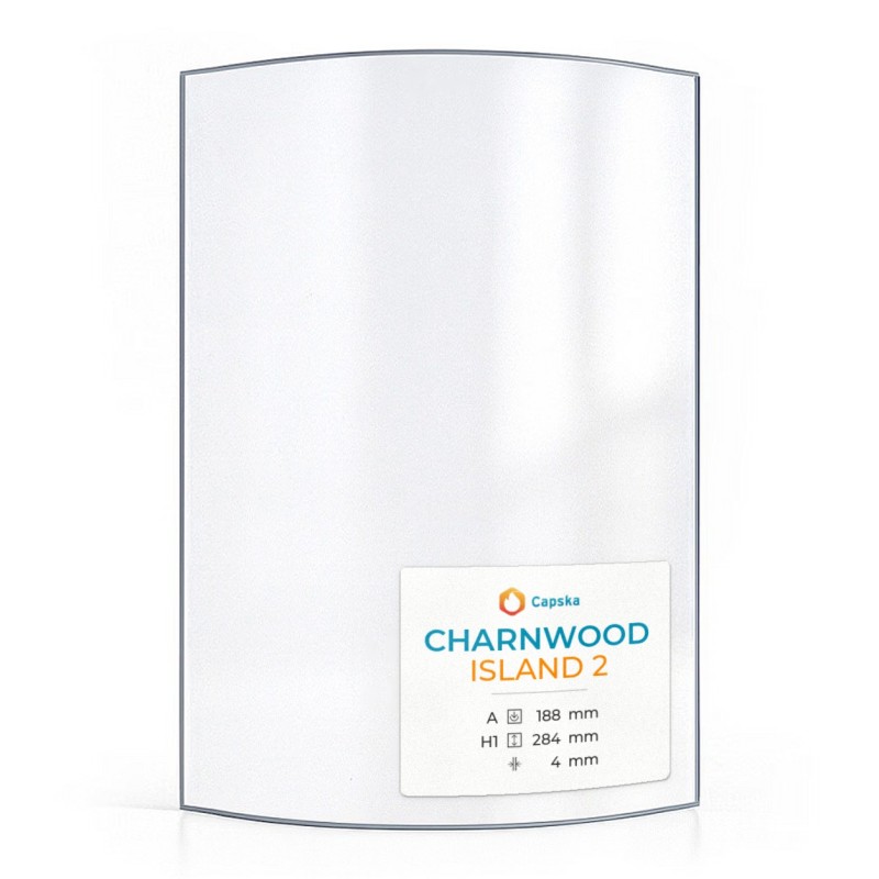 Charnwood ISLAND 2 Curved Glass Panel - Wood Burning Stove Accessory
