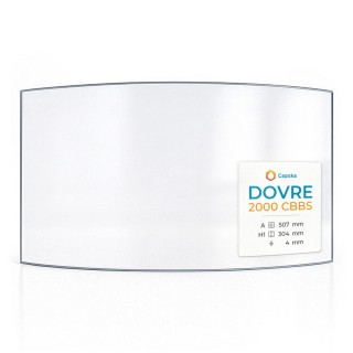 Vetro Dovre 2000 CBBS - Vetro Curvo per stufa a legna