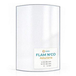 Flam N'Co ASTURIANA Glas - Kaminglas für Kaminofen