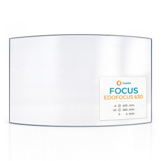 Vitre Focus Edofocus 630 405 x 260 mm - Verre Courbe - Capska