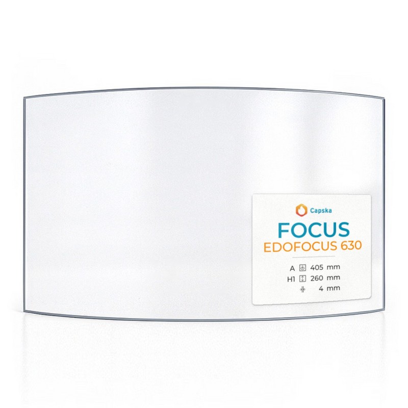Vitre Focus Edofocus 630 405 x 260 mm - Verre Courbe - Capska