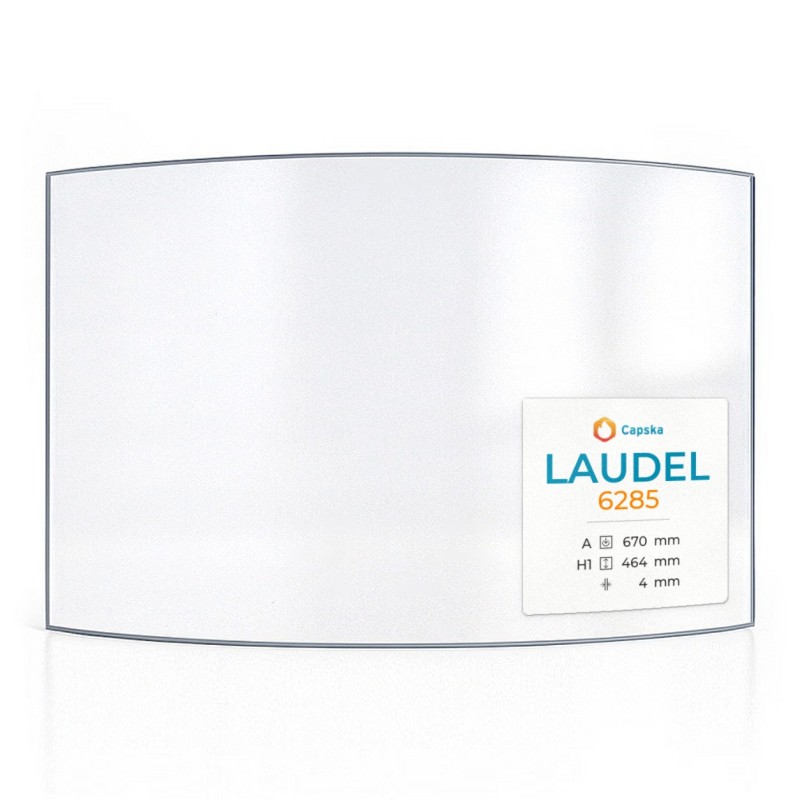 Laudel 6285 Glas - Kaminglas für Kaminofen