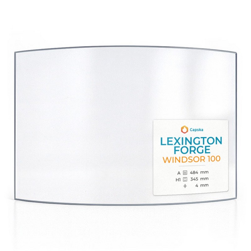 Vetro Lexington Forge WINDSOR 100 - Vetro Curvo per stufa a legna