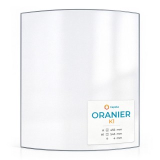 Vitre Oranier K1 - Verre Courbe pour poêle à bois