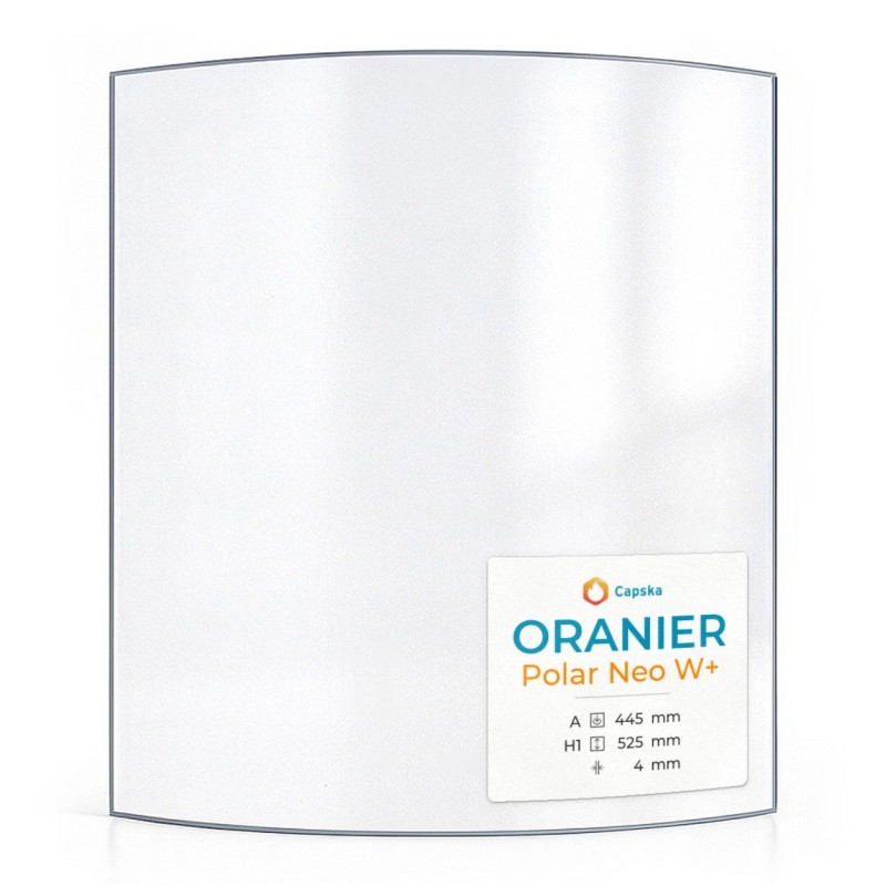 Vitre Oranier POLAR NEO W+ - Verre Courbe pour poêle à bois