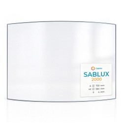 Vetro Sablux 2000 - Vetro Curvo per stufa a legna