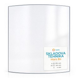 Vitre Skladova Tehnika MARS BO - Verre Courbe pour poêle à bois