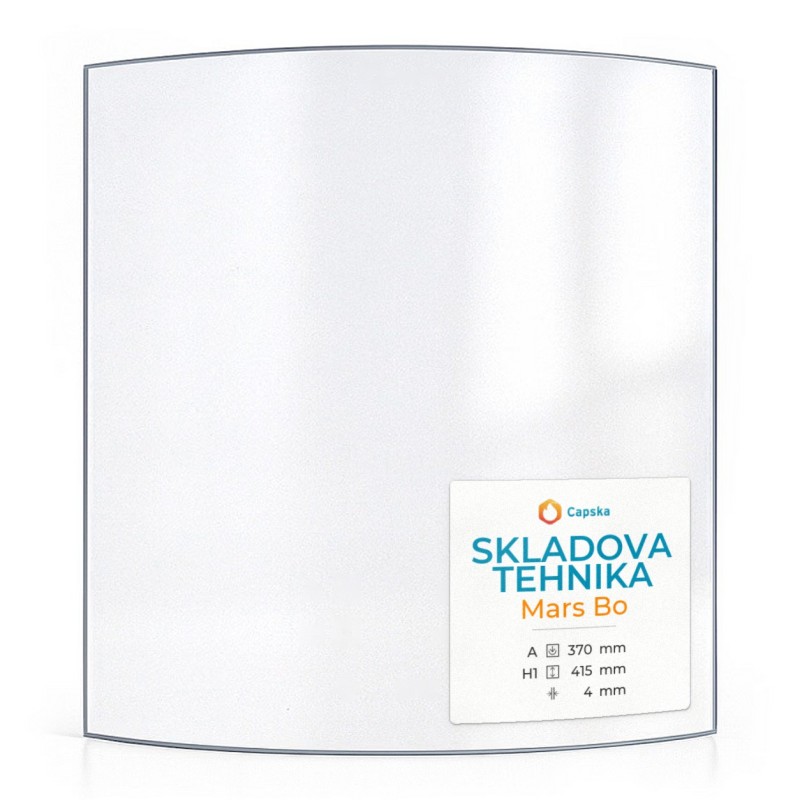 Vitre Skladova Tehnika MARS BO - Verre Courbe pour poêle à bois