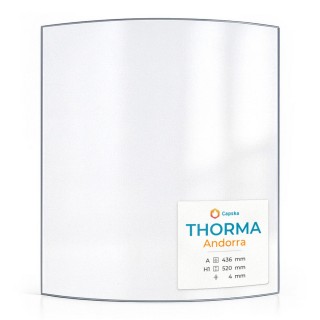 Vitre Thorma ANDORRA - Verre Courbe pour poêle à bois