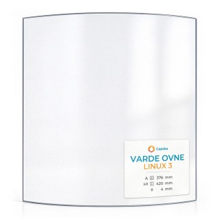 Vitre Varde Ovne LINUX 3 - Verre Courbe pour poêle à bois