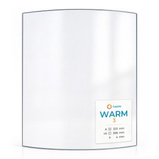 Vetro Warm 3 Curvo 323x398 mm - Capska