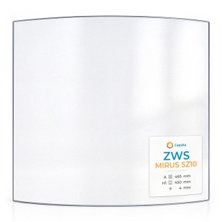 ZWS MIRUS SZ10 Curved Glass Panel for Wood Burning Stove