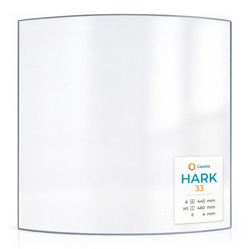 Vitre Hark 33 - Verre Courbe pour poêle à bois de qualité