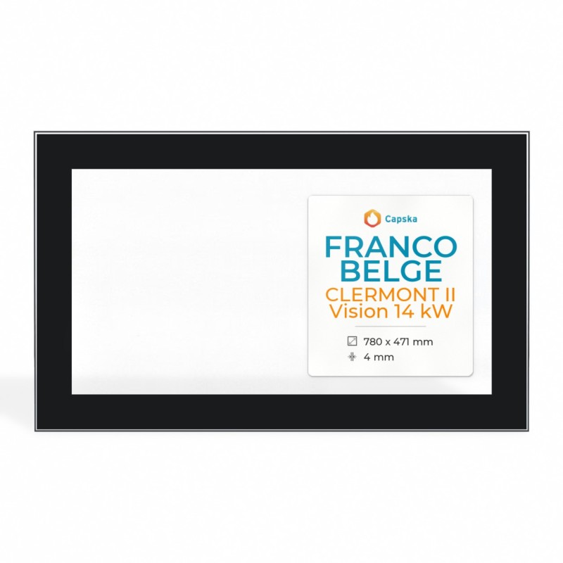 Franco Belge CLERMONT II VISION 14 KW - Kaminglas für Kaminofen