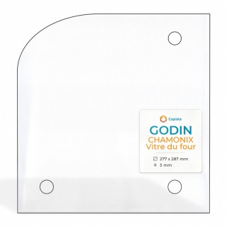 Godin CHAMONIX VITRE DU FOUR Glas - Kaminglas für Kaminofen