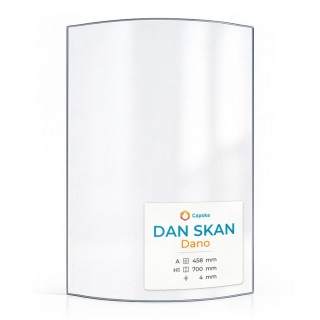 Vitre Dan Skan DANO - Verre Courbe pour poêle à bois