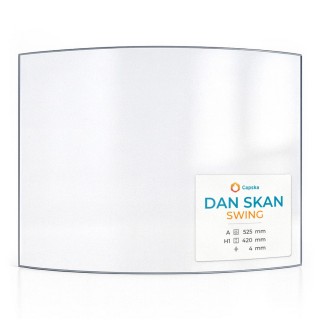 Vetro Dan Skan Swing 525X420 - Vetro Curvo per stufa a legna