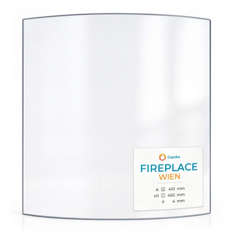 Vitre Fireplace WIEN - Verre Courbe pour poêle à bois