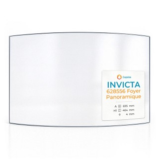 Invicta 628556 FOYER PANORAMIQUE Glass - Curved Fireplace Insert Panel