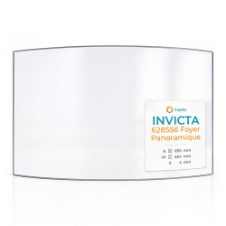 Vetro Invicta 628556 FOYER PANORAMIQUE - Vetro Curvo per inserto per caminetto