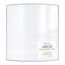 Vetro Arco CHAMONIX LE11 - Vetro Curvo per stufa a legna