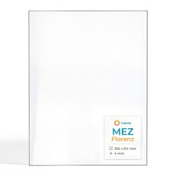 Mez FLORENZ Glass - Rectangular Pierced glass panel for wood burning stove