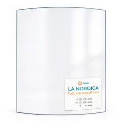 Vitre La Nordica FORTUNA ROTATIF 7KW - Verre Courbe pour poêle à bois