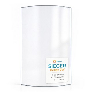 Vetro Sieger PELLET 2W - Vetro Curvo per stufa a legna