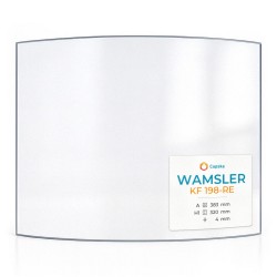 Vitre Wamsler KF 198-RE - Verre Courbe pour poêle à bois