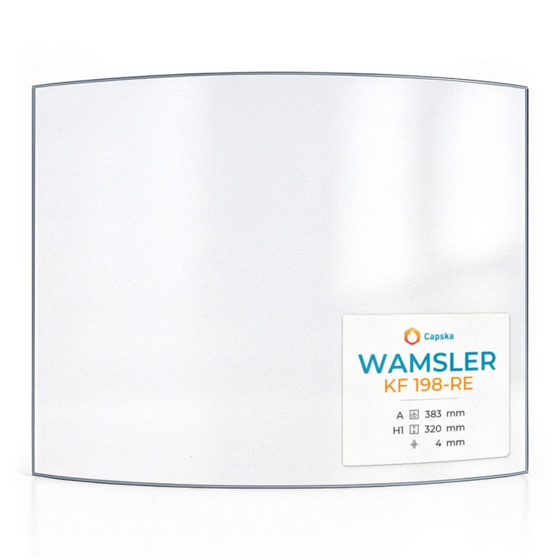 Vitre Wamsler KF 198-RE - Verre Courbe pour poêle à bois