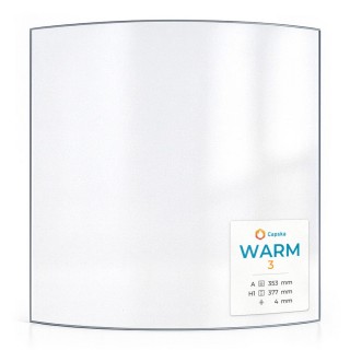 Vetro Warm 3 Curvo 353x377 mm - Capska
