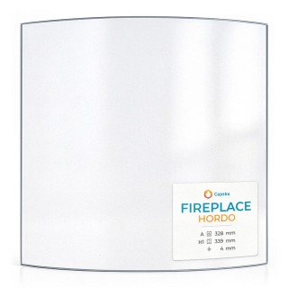 Fireplace HORDO Glass - Curved Glass Panel for Wood Burning Stove