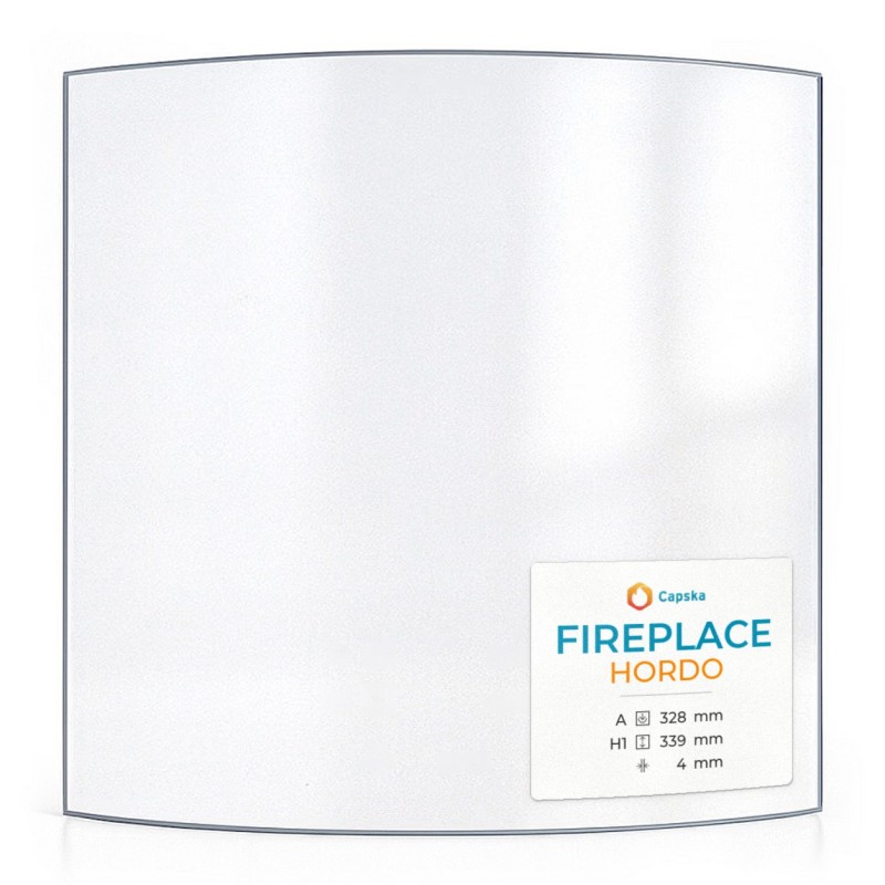 Vetro Fireplace HORDO - Vetro Curvo per stufa a legna
