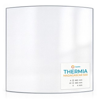 Thermia MADAGASCAR 500 Glass - Curved Glass Panel