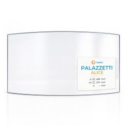 Palazzetti ALICE Glass - Curved glass panel for wood burning stove