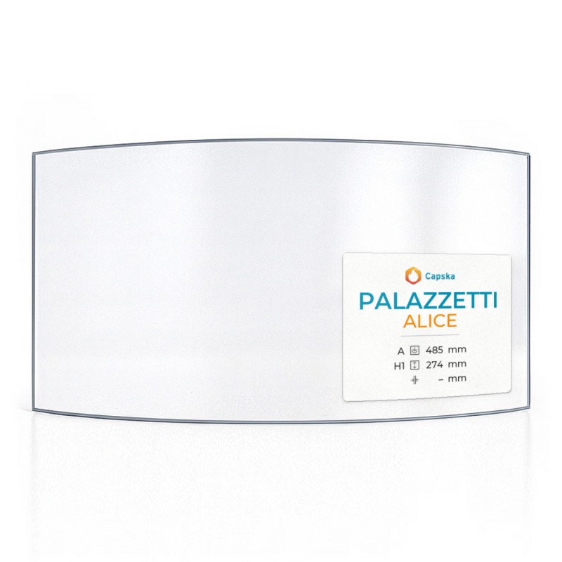 Palazzetti ALICE Glas - Hitzebeständiges Kaminglas für Kaminöfen