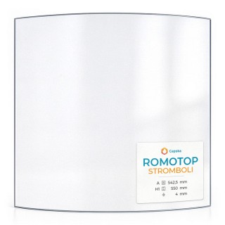 Romotop STROMBOLI Glas - Kaminglas für Kaminofen