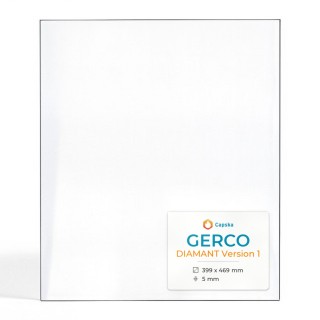 GERCO DIAMANT Version 1 Rectangular Glass Panel for Stove