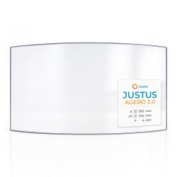 Vitre Justus AGERO 2.0 - Verre Courbe pour poêle à bois