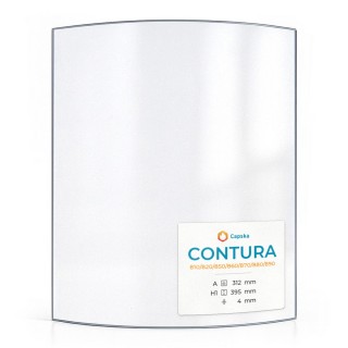 Replacement glass for Contura model 810/820/850/860/870/880/890 - High quality glass ceramic - Capska