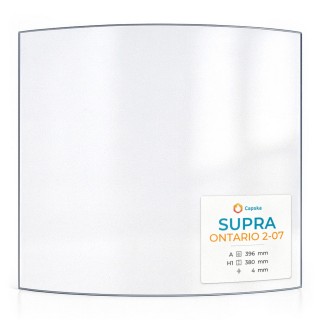 Vitre Supra ONTARIO 2-07 - Verre Courbe pour poêle à bois