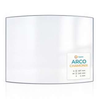 Vitre Arco Chamonix 307x240 mm - Verre Courbe - Capska