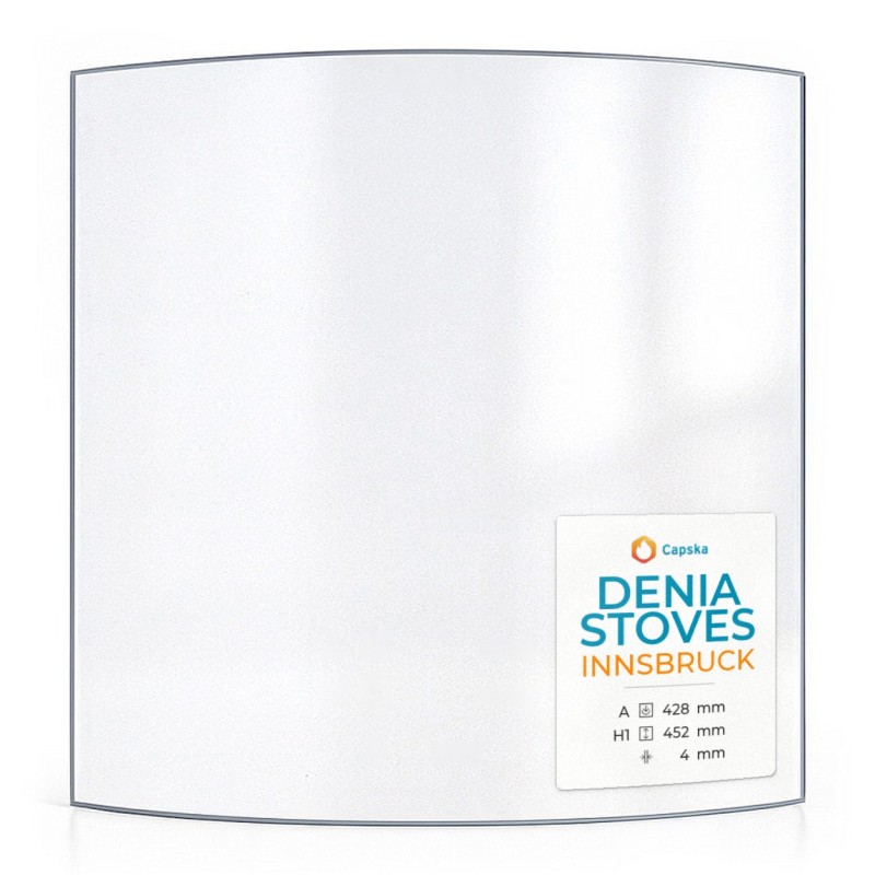 Vitre Denia Stoves INNSBRUCK - Verre Courbe pour poêle à bois